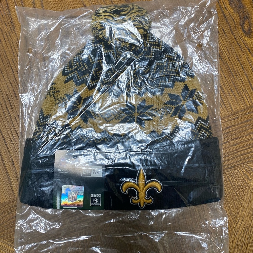 New Orleans saints beanie hat adults one size fits all